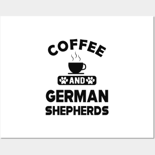 German Shepherd - Coffee and German Shepherds Posters and Art